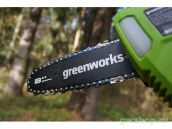 Высоторез/Сучкорез аккумуляторный GreenWorks G40PSF, 40V, 20 см, без АКБ и ЗУ